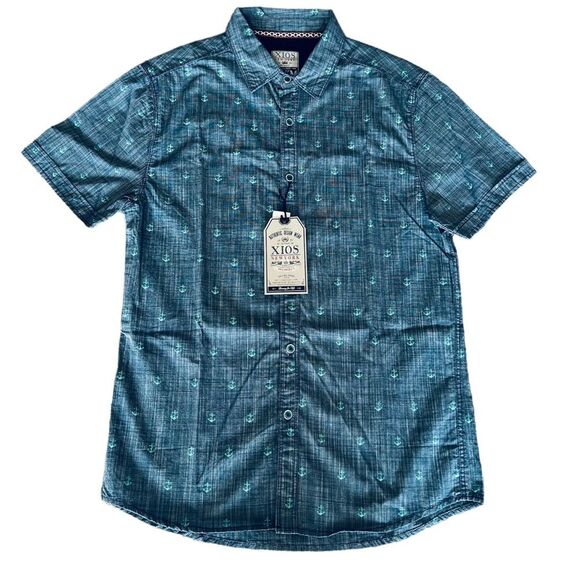 XIOS NY Men’s Size Medium Casual Shirt  Short Sleeve - Picture 10 of 10